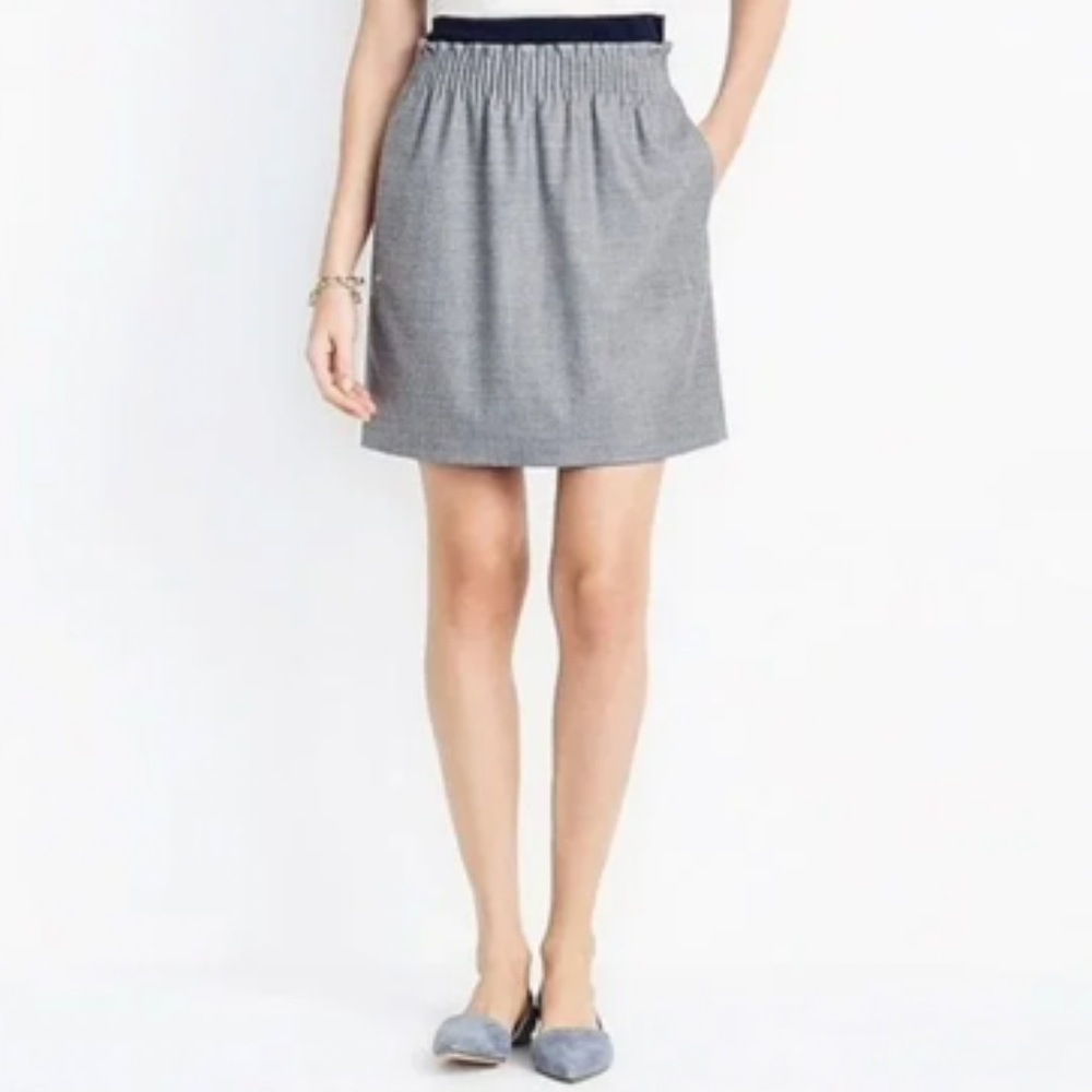 J Crew Factory Wool Blend Sidewalk Skirt